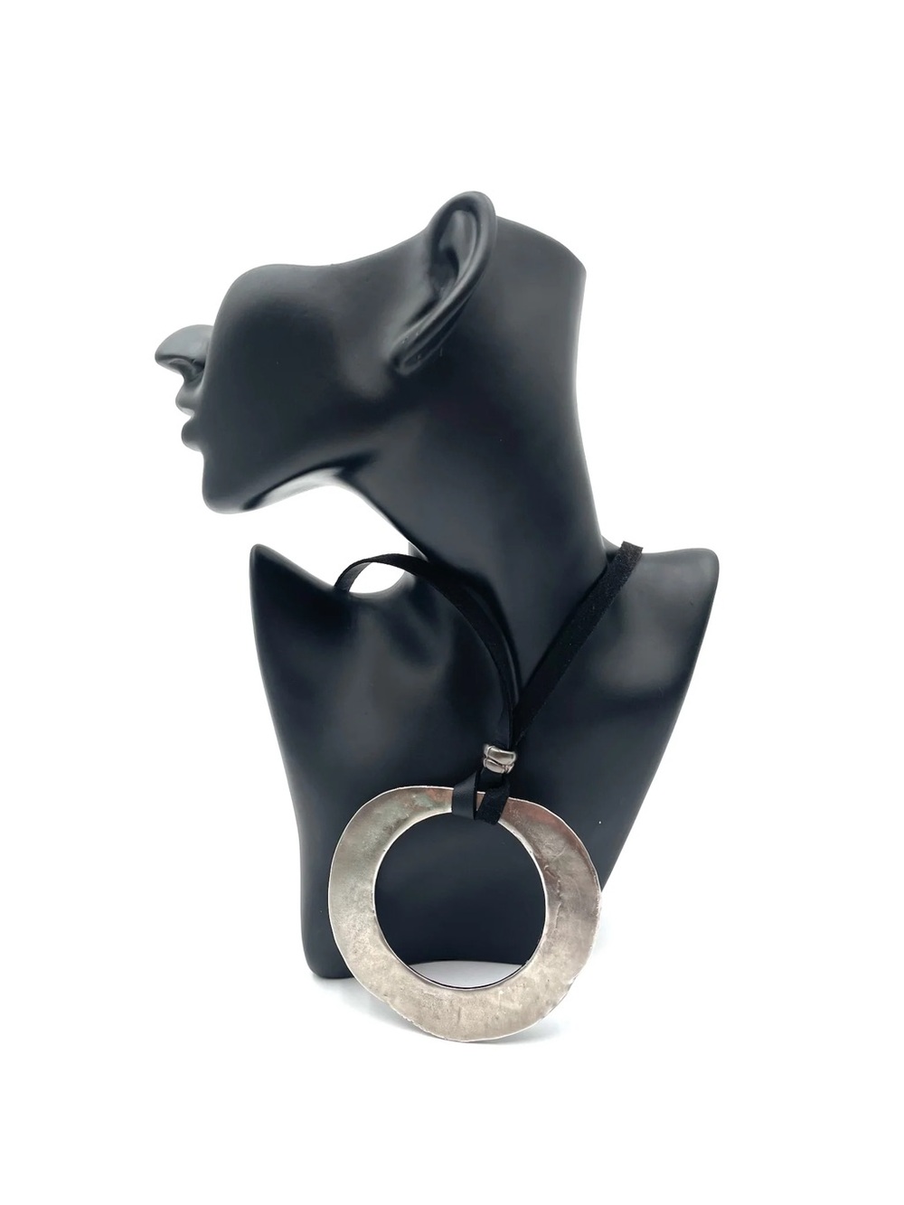 Sterling Silver Large Dramatic Pendant Necklace